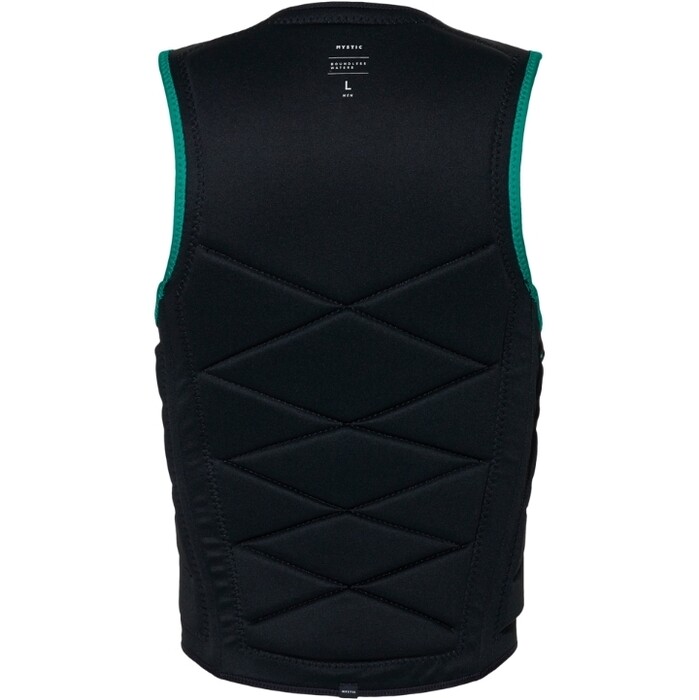 2024 Mystic Mens Outlaw Front Zip Wake Impact Vest 35005.240226 - Green